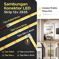 12v 2835 SMD/COB Led Strip Connector 8mm Clip Led Strip Connector