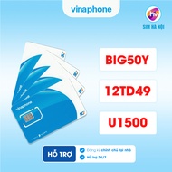 Vinaphone 5G SIM: 12TD49, Big50y, U1500, high speed data, strong network, esim support, Ha Van sim