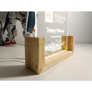 Acrylic Led Stand Quarter frame A5