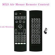 ◊ MX3 Voice Control Wireless Air Mouse Keyboard 2.4G RF Gyro Sensor Smart Remote Control for X96 H96 Android TV Box Mini PC