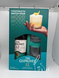 日版 格蘭利威 12 禮盒連2隻杯 Glenlivet 12 Gift Set Years Single Malt Scotch Whisky 700ml 蘇格蘭威士忌 復活節 禮物