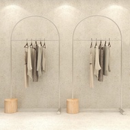 Stainless Steel Clothing Store Display Rack Floor-standing Women's Clothing Store Display Props Naka