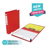 [Zada] Bantex Binder Note A4 Side Opening 4 Ring A135