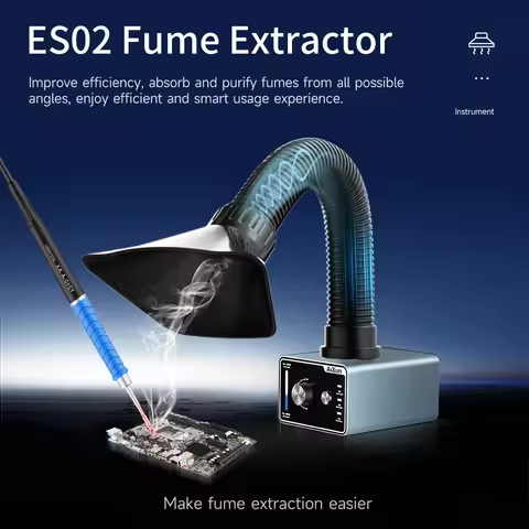 AIXUN ES02 Strong Suction Efficient Purification Smoking Instrument Soldering Cleaner Fume Extractor