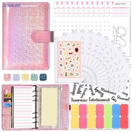 JOSALEM Binder Budget Stationery School Supplies A6 Size 6 Hole Money Saving Cash Envelopes Cash Boo