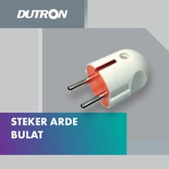 DUTRON Steker Arde Bulat Oval Colokan Listrik Kuningan Grounding SNI