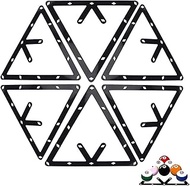 TIHOOD 6PCS Magic Ball Rack Holder Sheet Billiards Triangle Cue Accessories for magic ball rack 8, 9