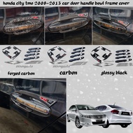 honda city tmo 2009-2013 car door handle cover forged carbon fiber accessories skhongauto