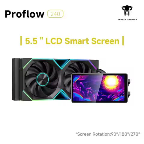 Jungle Leopard Pro Flow 240 ARGB All-In-One LCD SCREEN AIO LIQUID COOLE Water Cooling Radiator 5V3PI