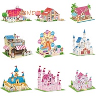 ALISONDZ 3D Castle Airplane Assembly Model, Building Model 3d Puzzles, Educational Toys Cardboard Ai