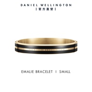 Daniel Wellington 手環 Emalie Infinite Bracelet-雋永雙色手環-三色任選(DW00400250)/ 香檳金x黑/ S