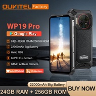【In Selangor】Oukitel WP19 Pro Rugged Machine 24GB（8GB+16GB） 256GB 22000mAh Battery 64MP Camera Helio