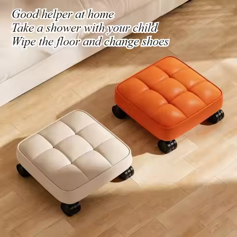 Pulley low stool household stool living room with baby toddler artifact lazy beauty sewing children'
