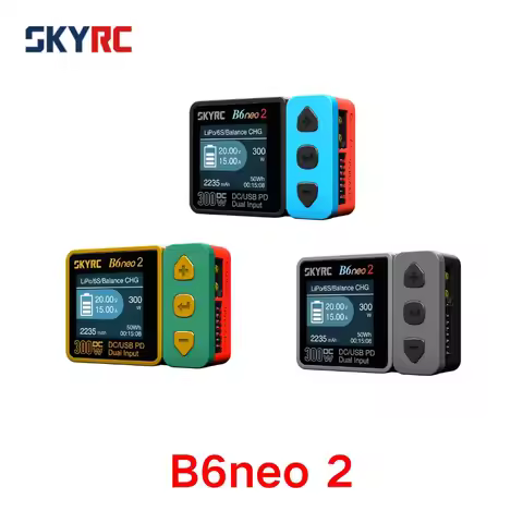 New SkyRC B6neo 2 DC 300W 15A PD 1Dual input Multi-functional Smart Model Airplane Charger