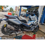 🇲🇾 new zontes 368g / 368e / 368d akrapovic titanium exhaust full system