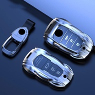 Metal Car Remote Key Cover Case Holder Shell Fob For Toyota Crown Corolla Camry CHR bZ4X Prado RAV4 
