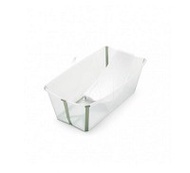 Stokke FlexI Bath 摺疊式感溫浴盆套裝(含浴盆+浴架)-透明綠