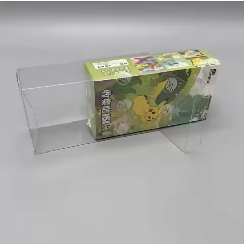 Hot 10 Pieces Dustproof Pvc Trainer Etb Clear Plastic Protector Case Cards Protective Box Display Fo