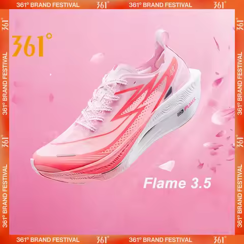 361 Degrees Flame 3.5 Men's Running Shoes Sports Marathon Carbon Plate Racing Breathable Cushioning 