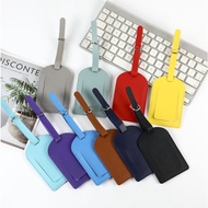 Luggage Tag PU Leather Backpack Boarding Case Suitcase [mamabao]