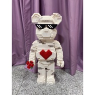 INSTOCK!!! Bearbrick LEGO 1000% FULLY ASSEMBLED with Display Casing