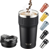 TKK 630ml แก้วกาแฟเก็บอุณหภูมิ ชั้นในเซรามิก กระติกน้ำพกพาเก็บความเย็นความร้อน thermos Tumbler