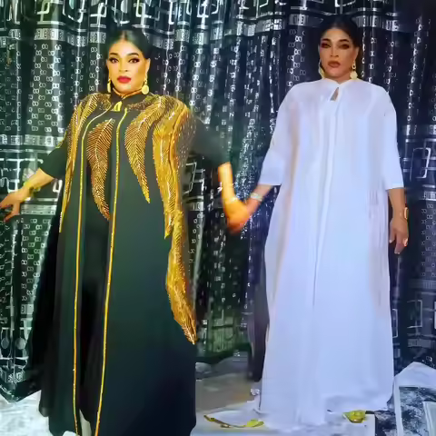 luxurious african dress for woman elegant Rhodochrosite turkey wears 2 piece set robe africains femm