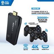 Intelper MXQ PRO M8/K8/X6TV Game Console Set 2 Controllers & Game Stick Built-in 20000+ Games/M8 Min