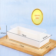 GBake 10 Pcs WHITE LENGTH 17X7 Premium Oven Bread Cup Box Oven-Friendly Bread Box/ Sandwich Cup/ Bur