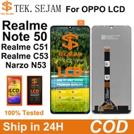 Original LCD For Realme note50 Realme C51 Realme C53 LCD Display Touch Screen assembly replacement