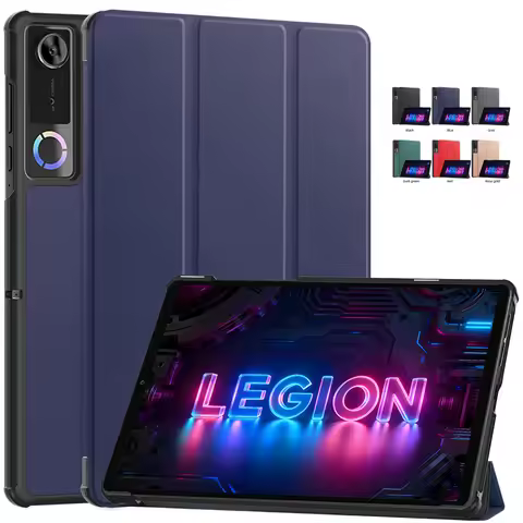 For Legion Y700 5th Generation Case tb323fu Magnetic Fold Leather Hard Stand Smart Cover For Legion
