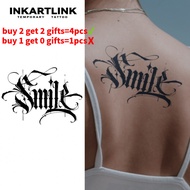 English word temporary tattoo stickers, waterproof long-lasting magic tattoo, lasts to 15 days fake 