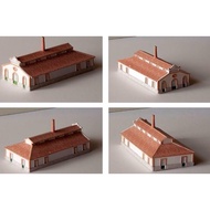 DIY Papercraft Diorama Pattern CIVICO BURNING FACTORY 1-160