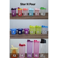 Tupperware Large Stor N Pour 650ml (1) 9.2cm(D) x 19.4cm(H). 250ml, 440ml, 650ml, 770ml, 930ml or 1L