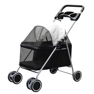 【Doogo】Pet foldable travel stroller Pet Stroller Luxury Pet Cat Stroller Baby Stroller Newborn Folda