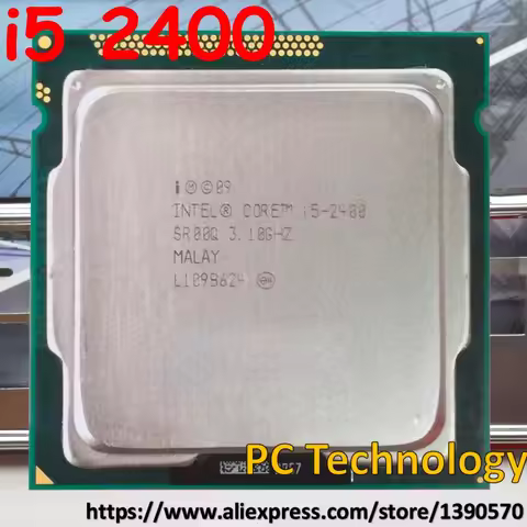 Origina Intel processor i5-2400 6M Cache, 3.10GHz LGA1155 TDP 95W desktop i5 2400 CPU Free shipping 