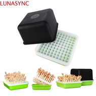 LUNASYNC Seedling Tray Multifunctional 4 Piece Peanut Garlic Bean Sprout Plant Sprout Planting Box