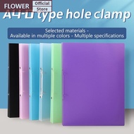 FOF 1PCS A4 Perforated Folder Candy-Colored Transparent O-shaped 2-hole, 3-hole, 4-hole Waterproof F