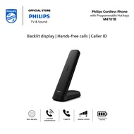 Philips Cordless Dect phone M4701B/90  | 4.6 cm backlit display | Low Radiation | Hands-free calls | Dot Matrix