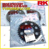 RK Rear Sprocket Edition 415 Black for Y100/RXZ/LC135 Motorcycle