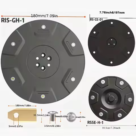 Lawn Mower Blade Disc(RIS-GH-1/2, RS-GS-01, RSSE-H-1) Compatible with Gardena, Flymo, Husqvarna, Seg