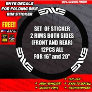 ENVE RIM DECALS FOR FOLDING BIKE STICKER