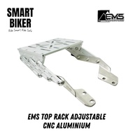 EMS Top Rack Adjustable CNC Aluminium Silver (No Signature)