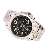 Michael Kors Mini Bradshaw Silver Tone Black Dial Stainless Steel Watch MK5705