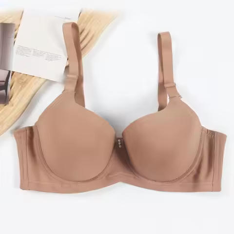Bras for Women Plus Size Traceless Bra Lightly Padded Underwire Adjustable Armpit Fat Lift Minimalis