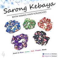 Batik Kebaya Print Hair Scrunchies - Cabin Crew Singapore Airlines