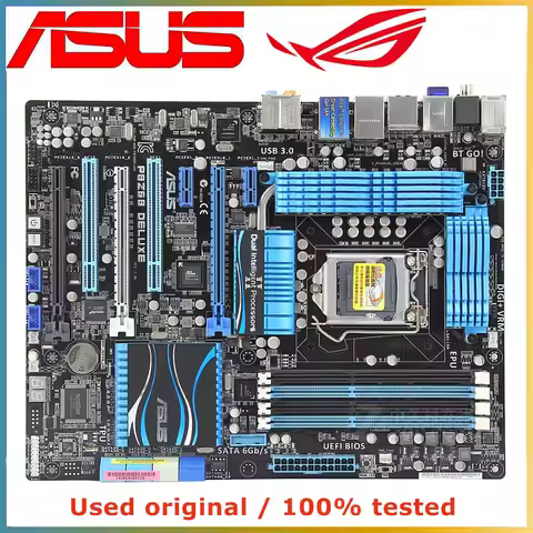 For ASUS P8Z68 DELUXE Computer Motherboard LGA 1155 DDR3 32G For Intel Z68 P8Z68 Desktop Mainboard S