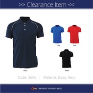 [Clearance Sales] -2668- Enzo Piping Raglan Polo T-Shirt