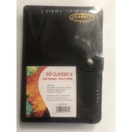 A5 KC6 size button leather notebook