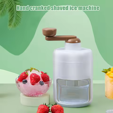 Professional Hand-Held Shaved Ice Maker Portable Ice Shaver Manual Ice Shaver Household Small Ice Cr